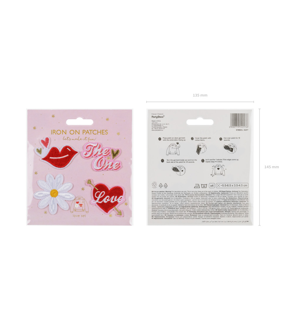 Nažehľovačky - love set