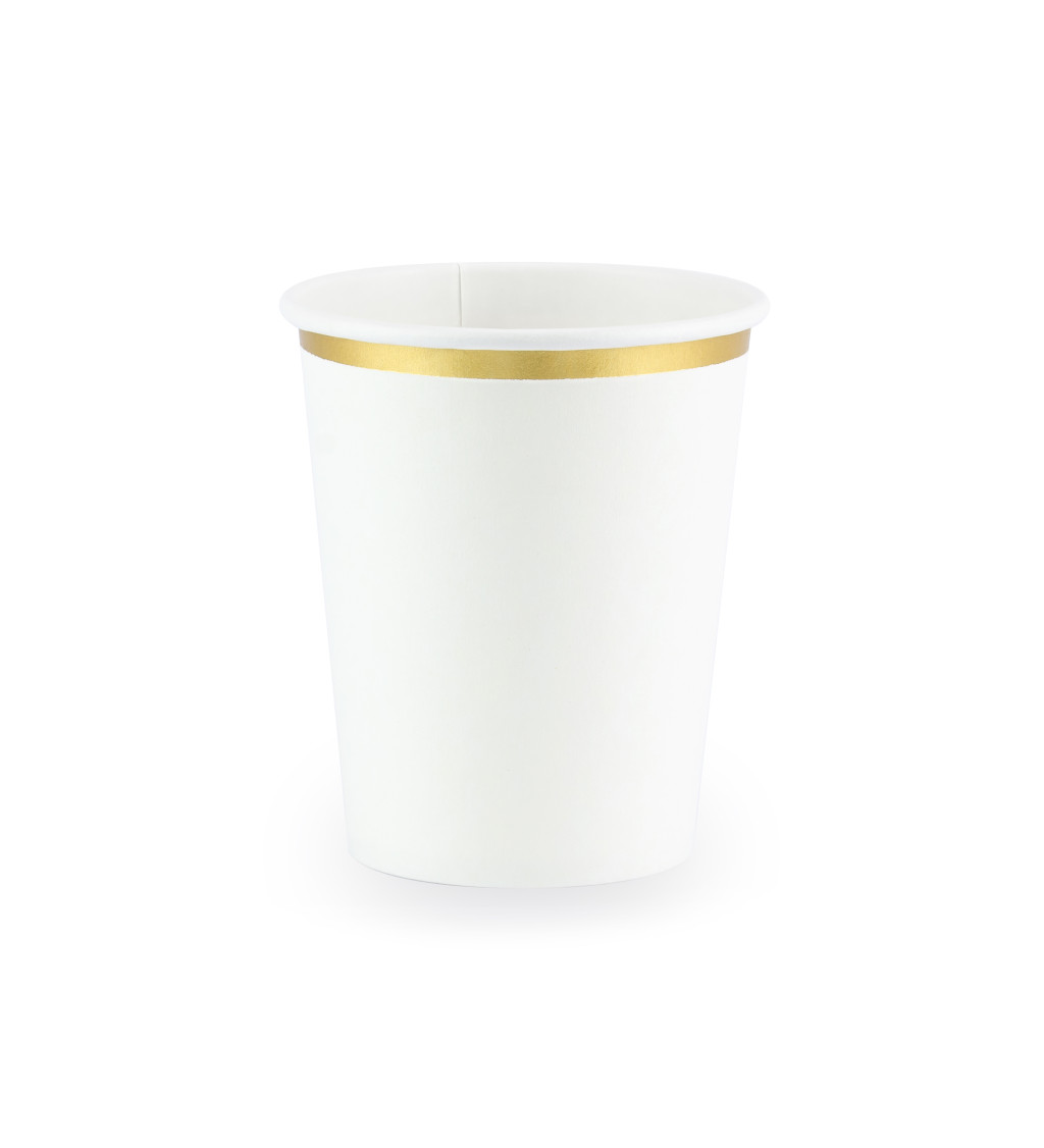 Bielo-zlaté kelímky