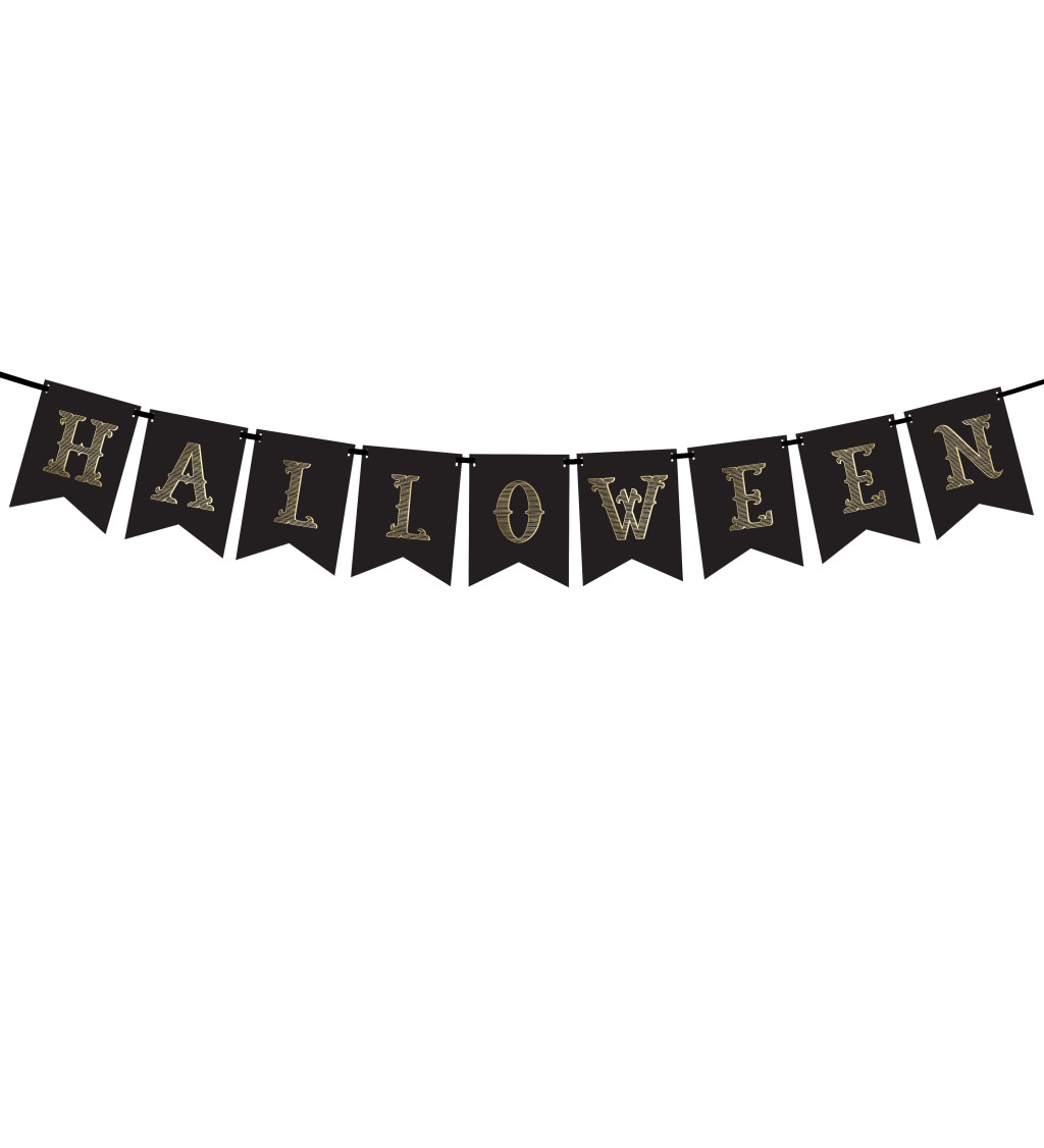 Girlanda - čierna, Halloween