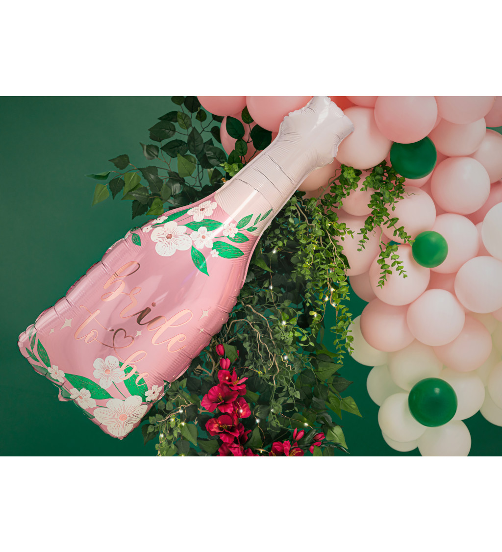 Fóliový balón fľaša - bride to be