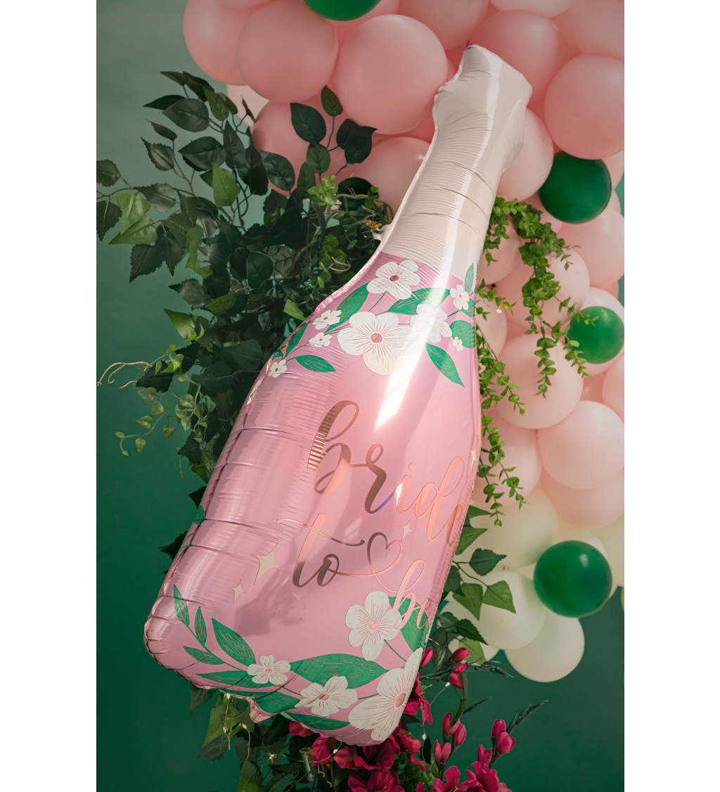 Fóliový balón fľaša - bride to be