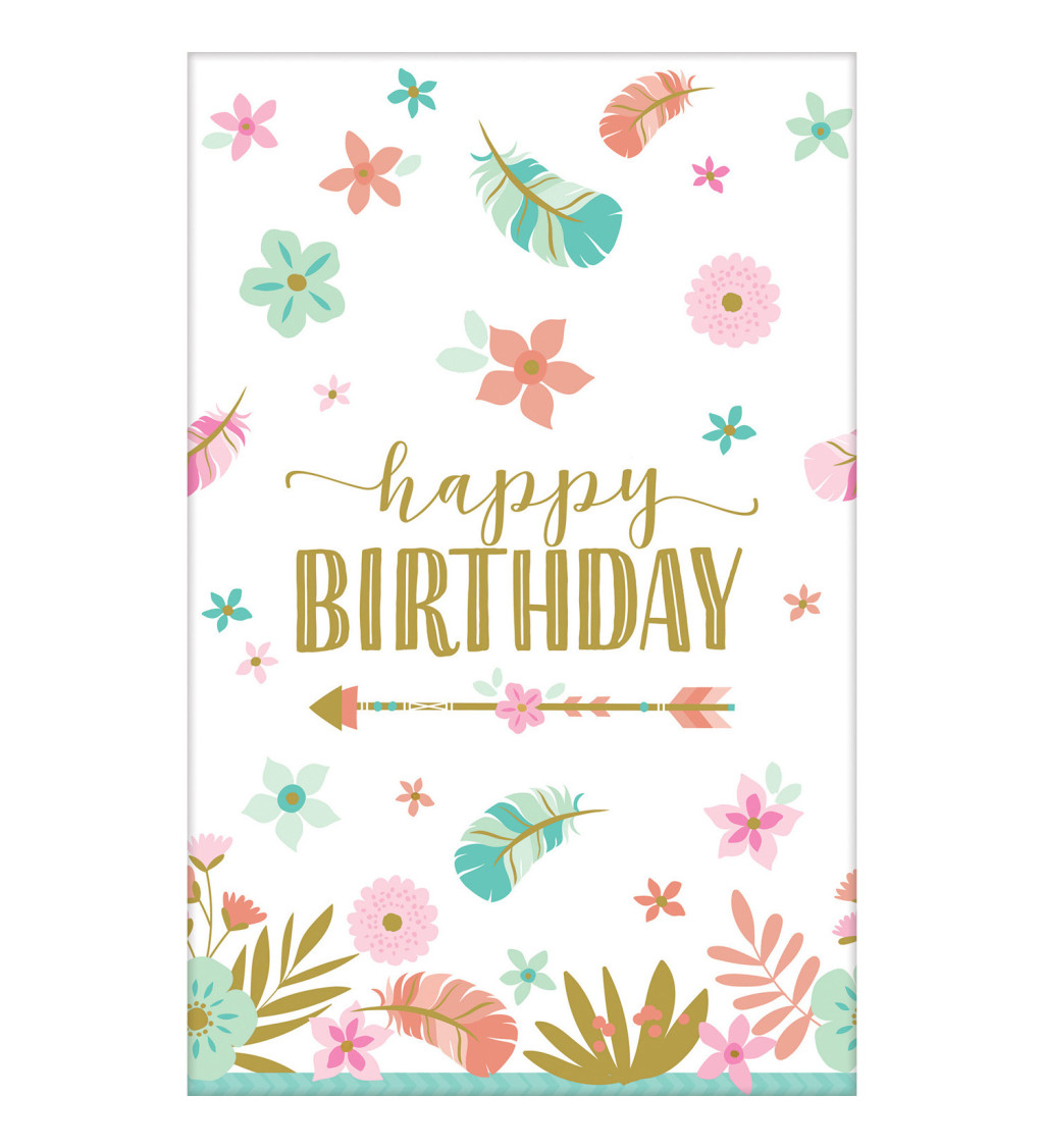 Papierový obrus - Happy birthday