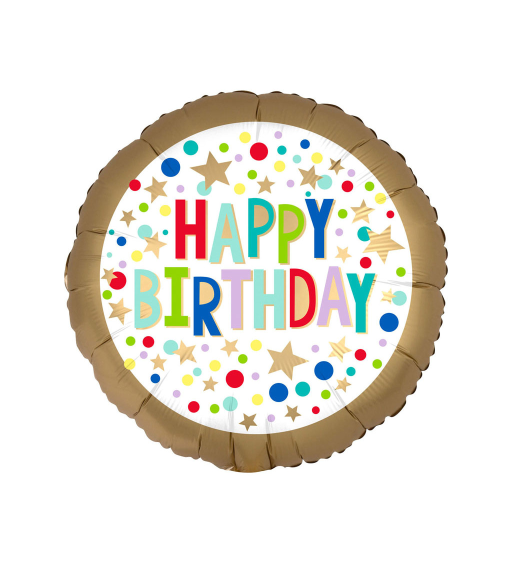 Guľatý balón - Happy Birthday