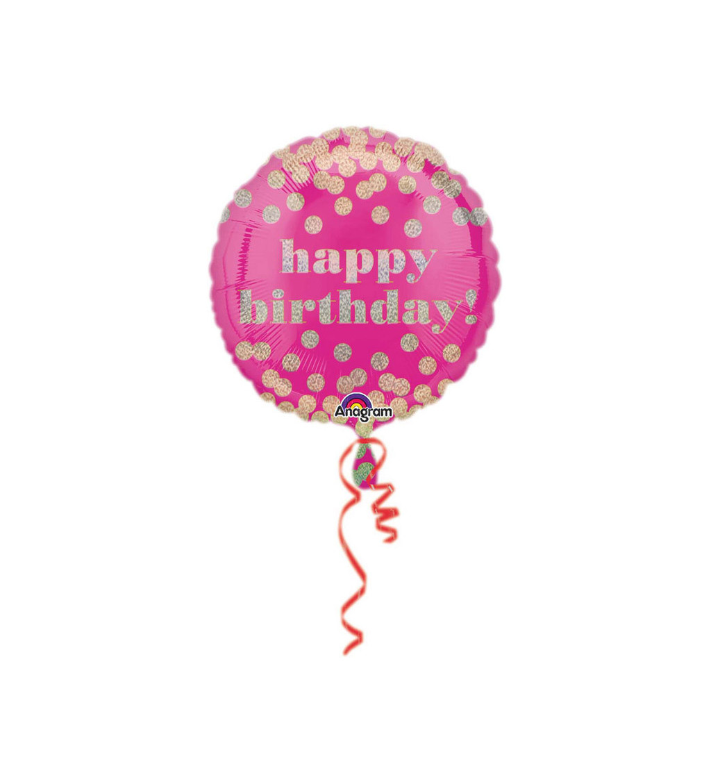 Balónek Happy B Ružový