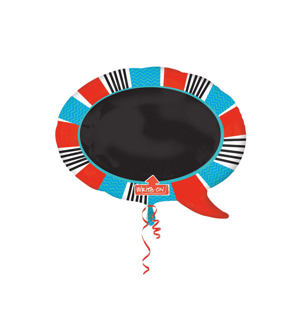 Balónik v tvare textového bublinového tvaru