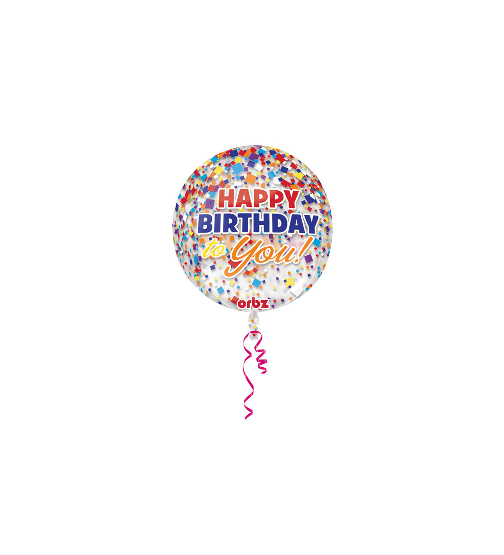 Orbz balón Veselé narodeniny