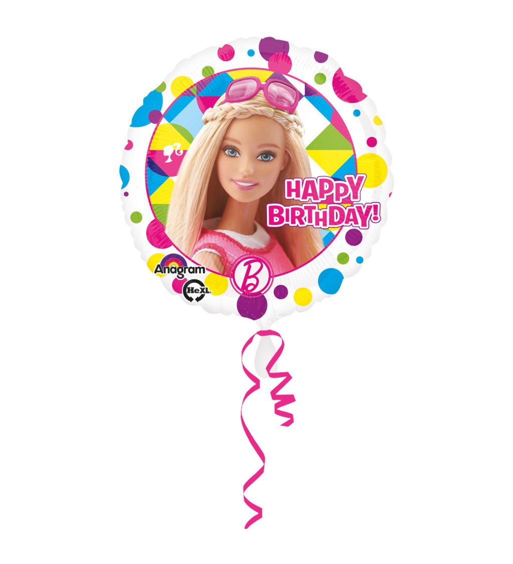 Barbie fóliový balón