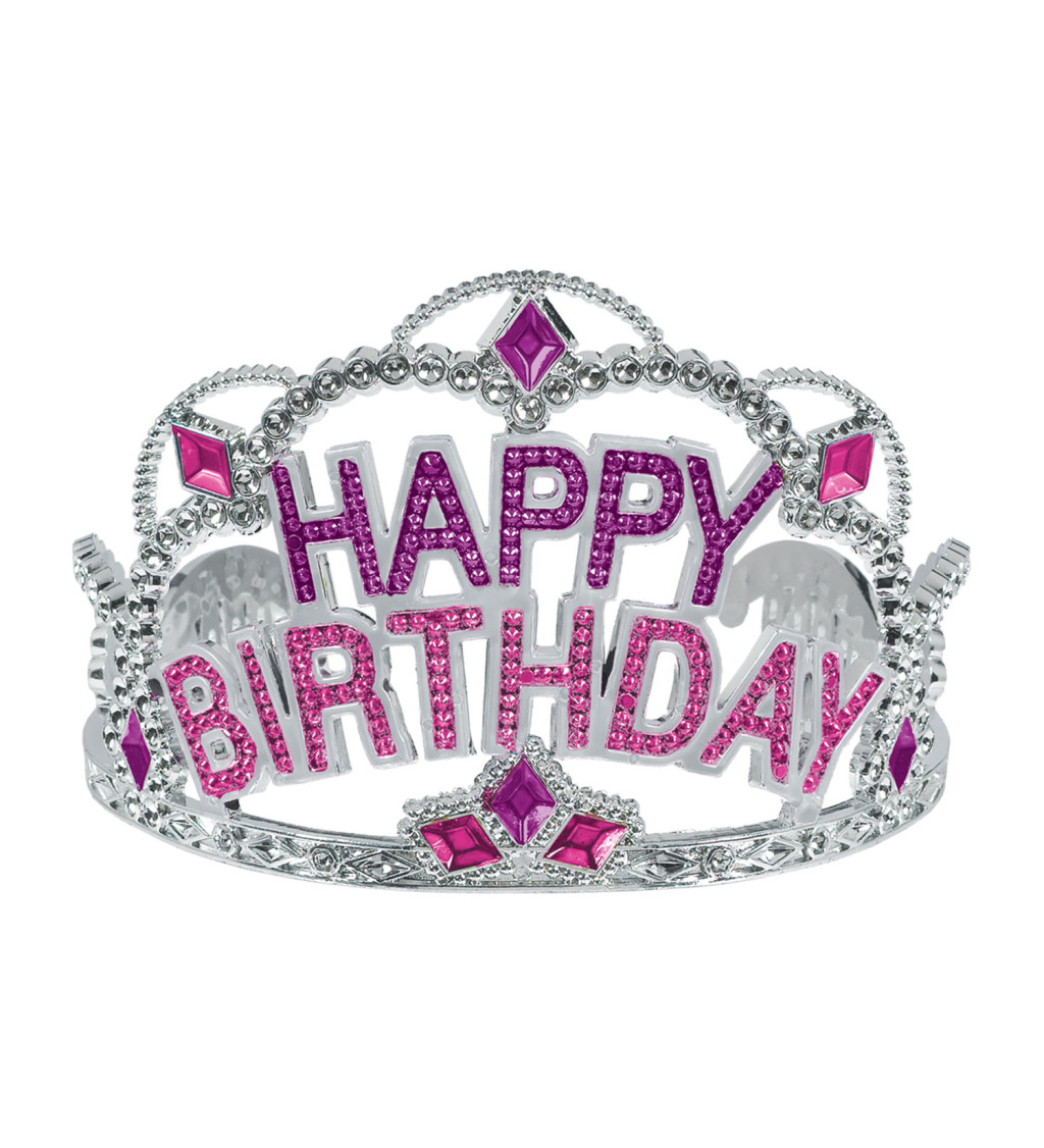 Korunka strieborná - Happy Birthday