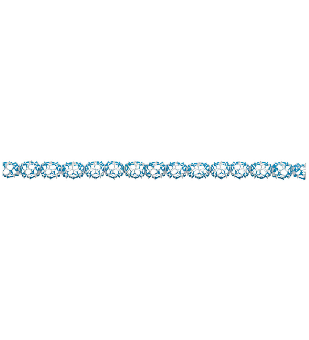 Girlanda Oktoberfest - modro-biela