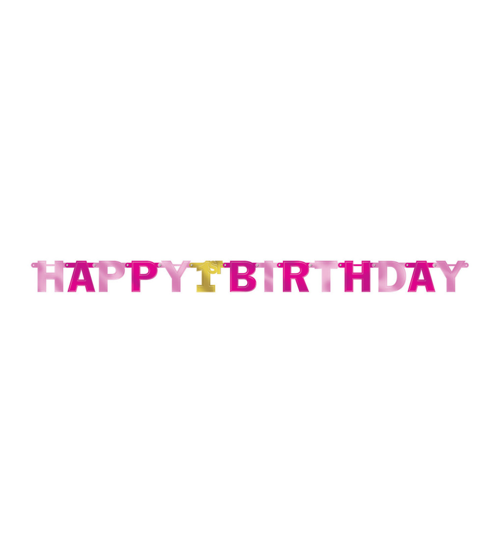 Girlanda s nápisom Happy Birthday