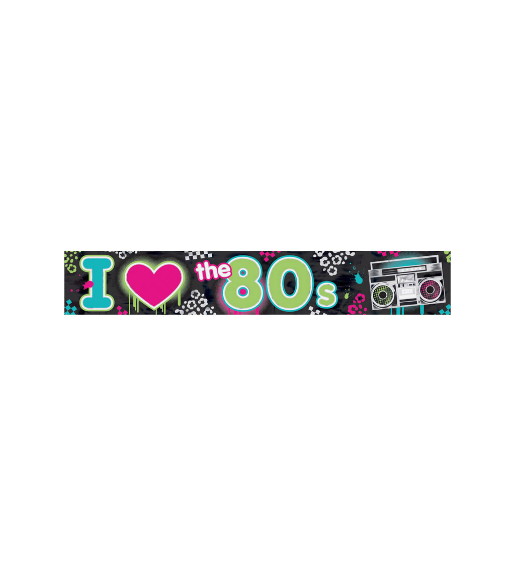 Banner Milujem 80. roky