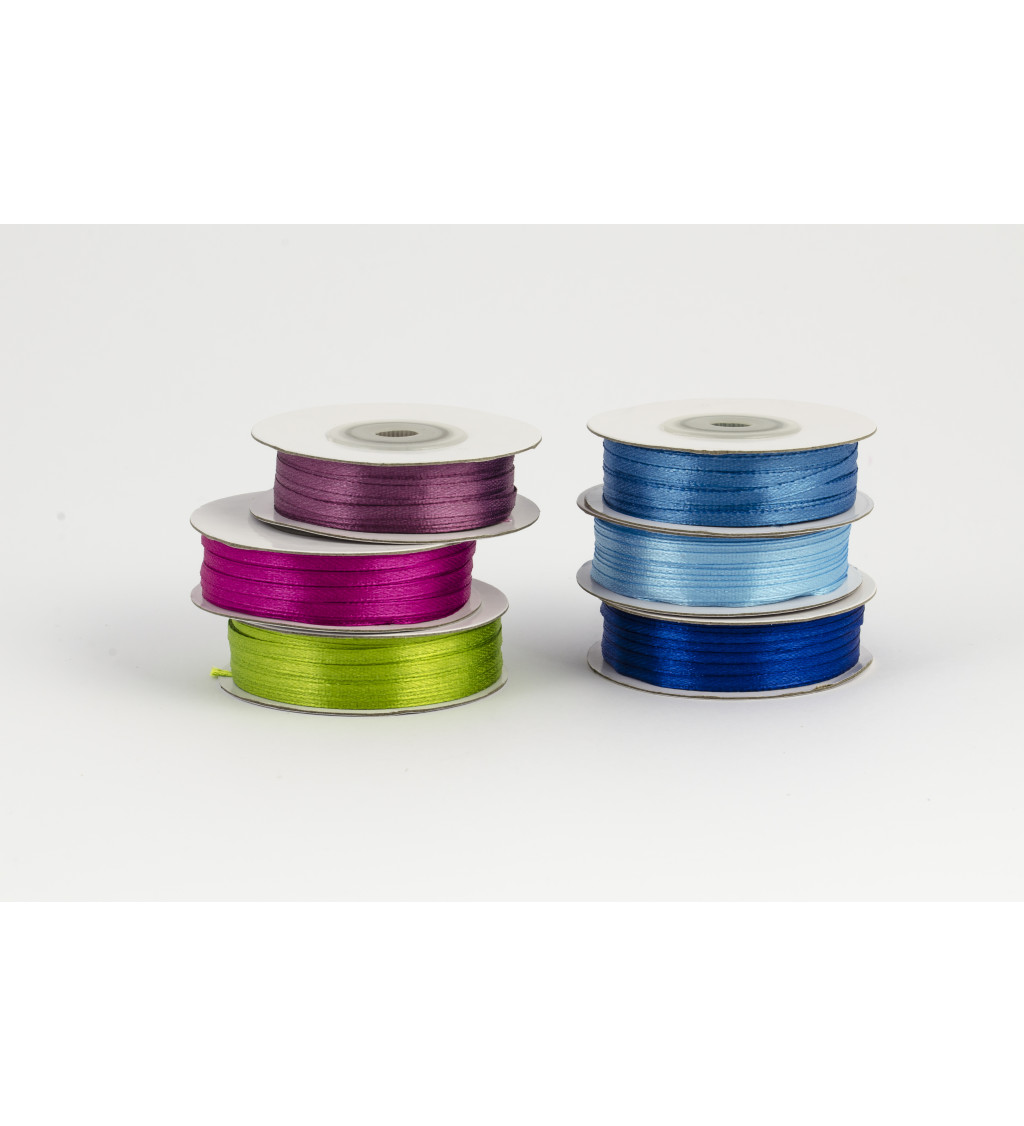 Saténová stuha 3 mm nebesky modrá