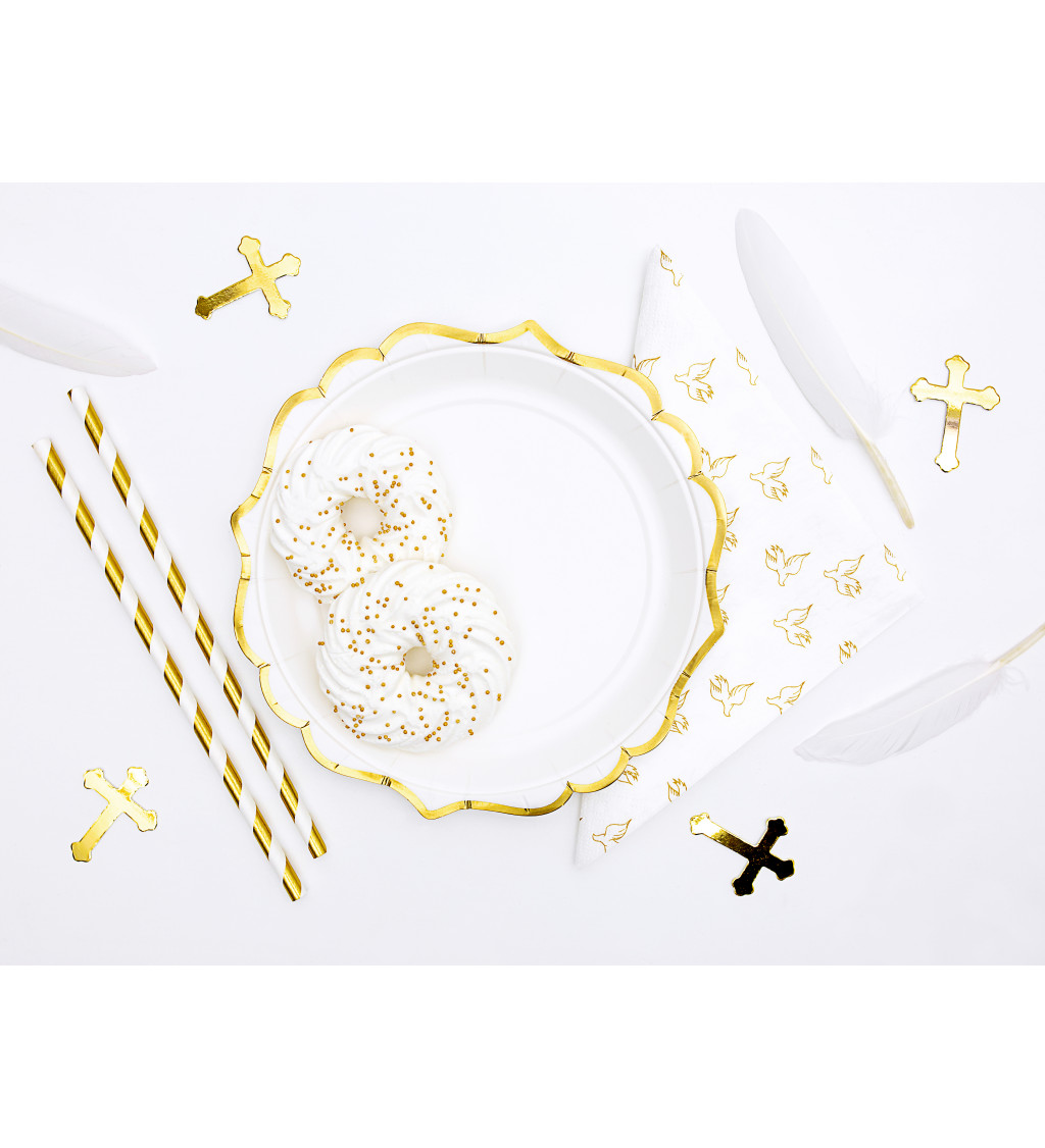 Biele zlaté tanieriky