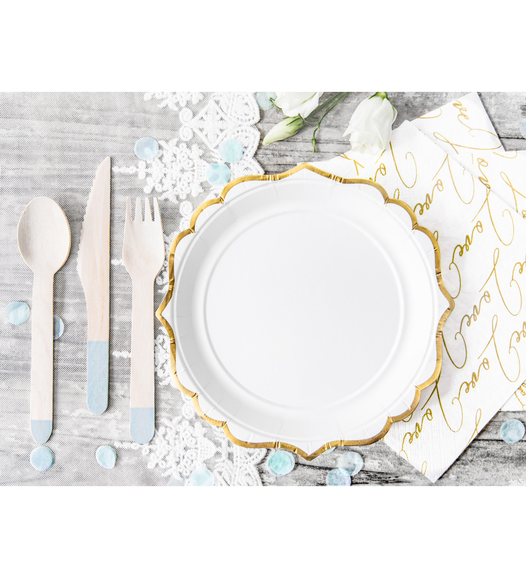 Biele zlaté tanieriky