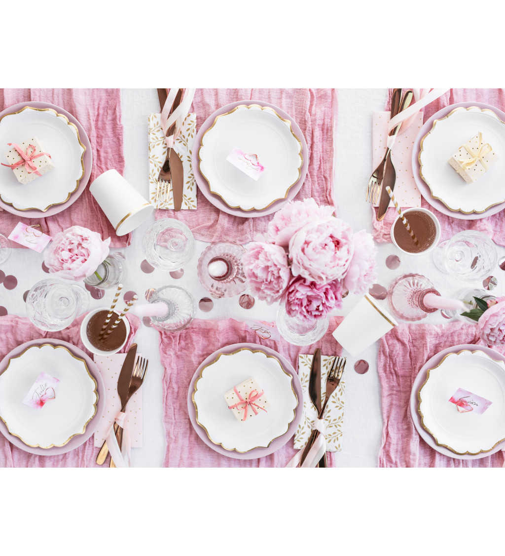 Biele zlaté tanieriky