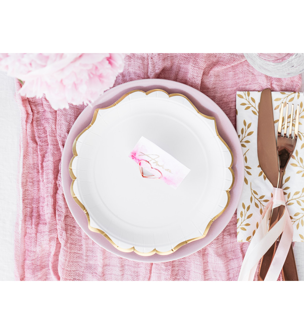 Biele zlaté tanieriky