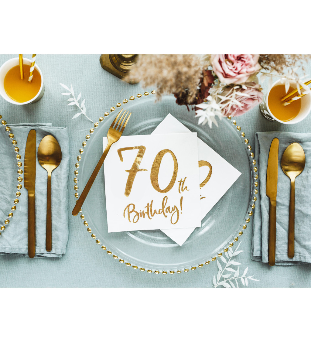 Biele obrúsky 70 let