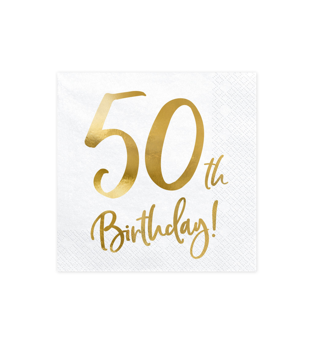 Biele obrúsky 50 rokov