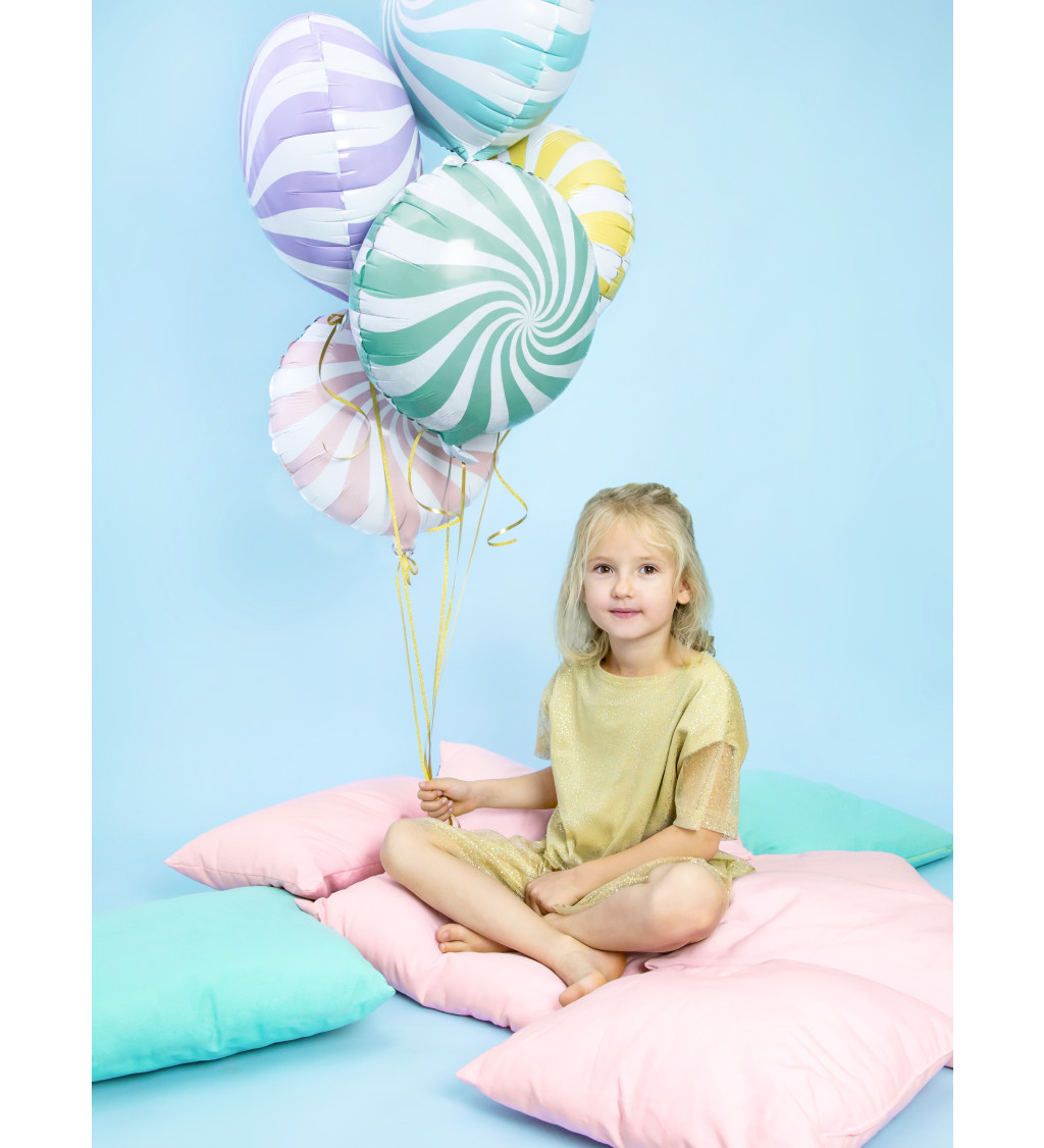 Fóliový balón pastelový Candy - zelený