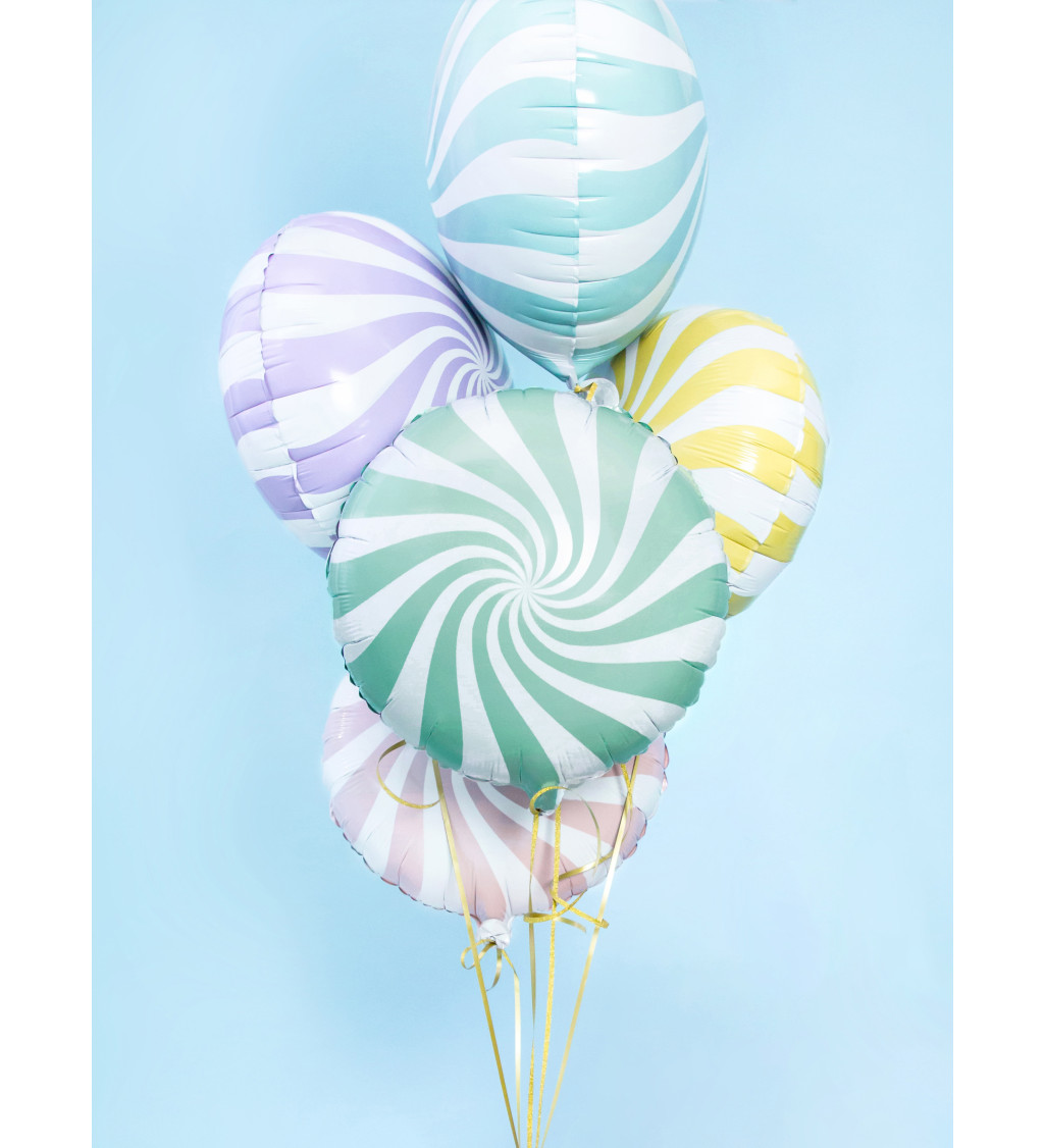 Fóliový balón pastelový Candy - zelený