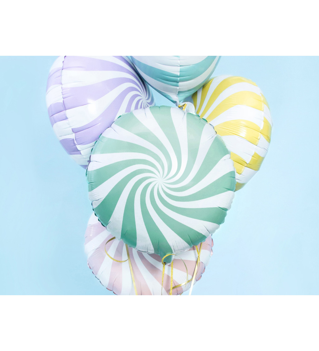 Fóliový balón pastelový Candy - zelený