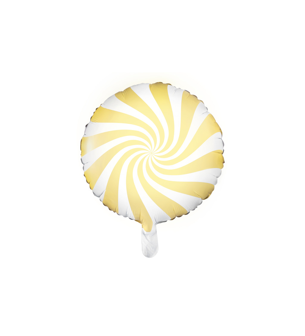 Fóliový balón pastelový Candy - žltý