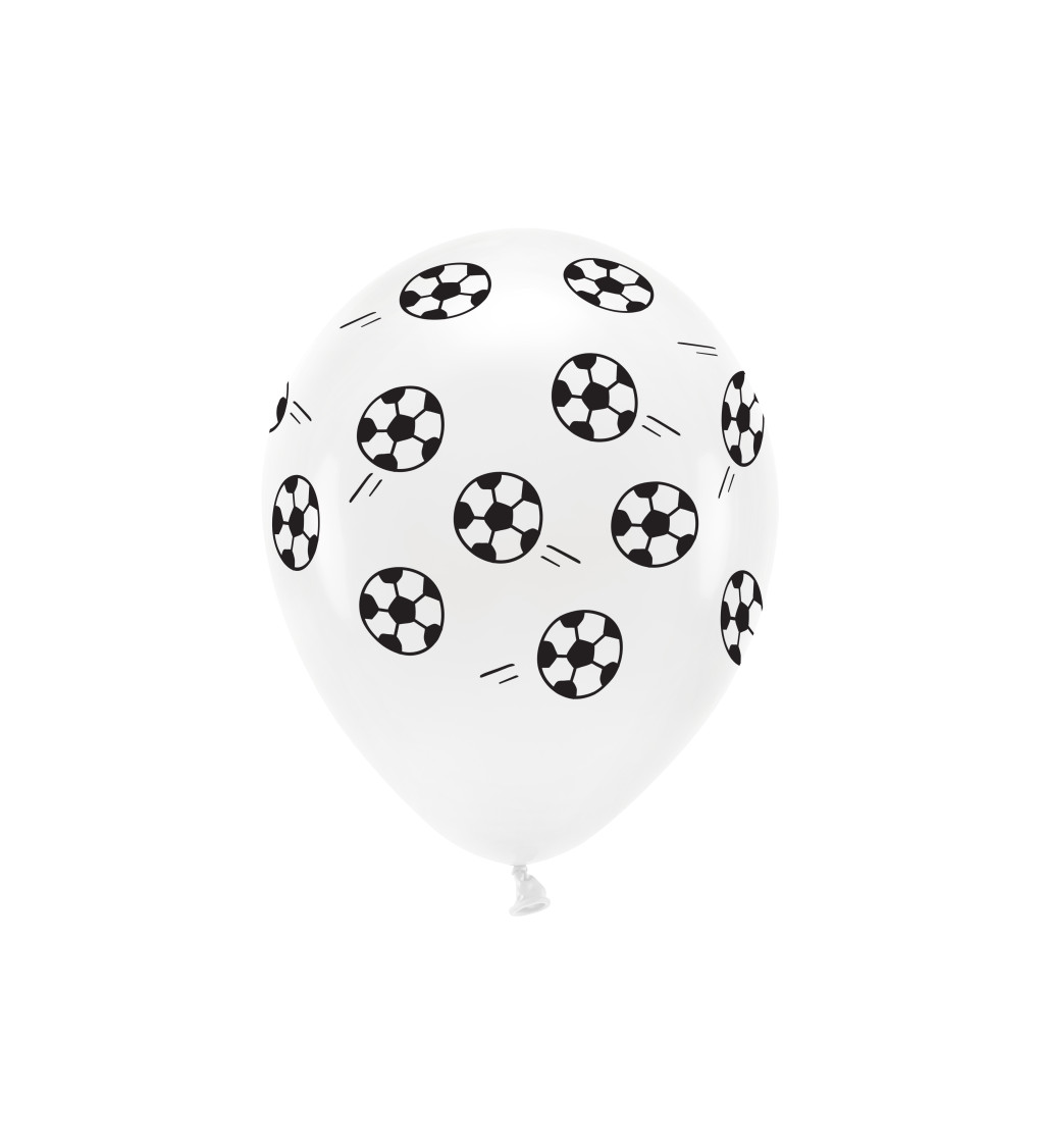 Latexové balóniky eco pastelové futbalová lopta 6 ks