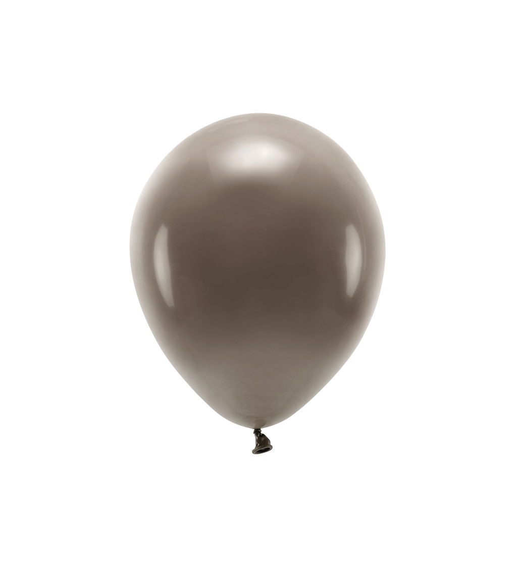 EKO Latexové balóniky 30 cm pastelové, hnedé, 10 ks