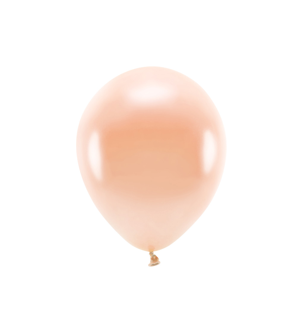 Latexové balóniky eco metalické broskyňové 30 cm 10 ks