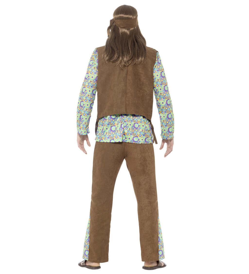 Pánsky kostým - Hippie s vestou