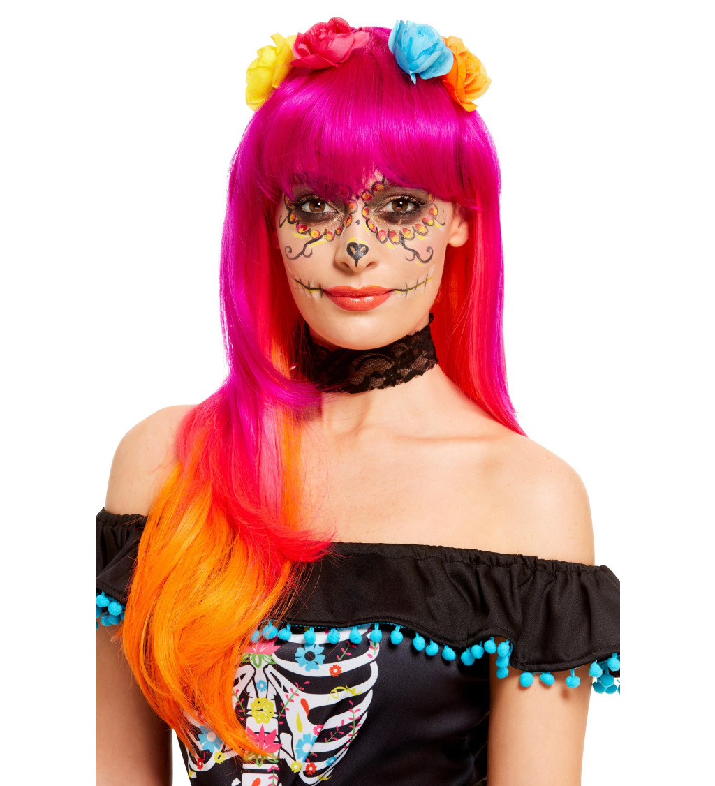 Dámska parochňa - farebná Day of the Dead