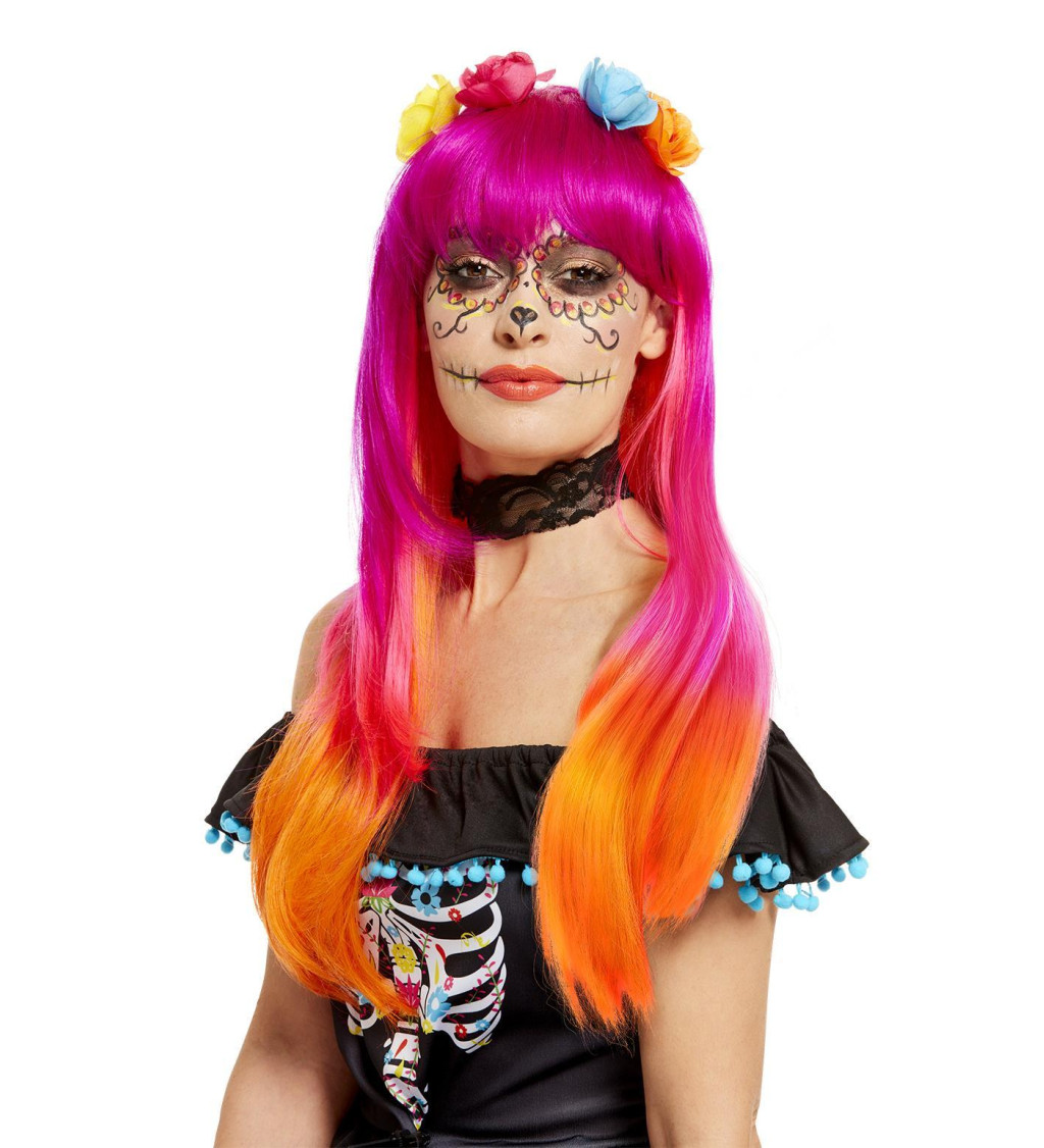 Dámska parochňa - farebná Day of the Dead