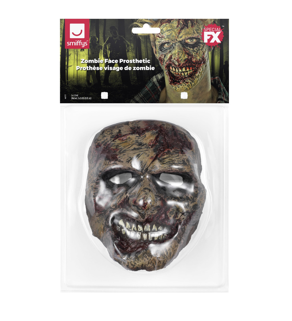 Maska Zombie - nalepovacia