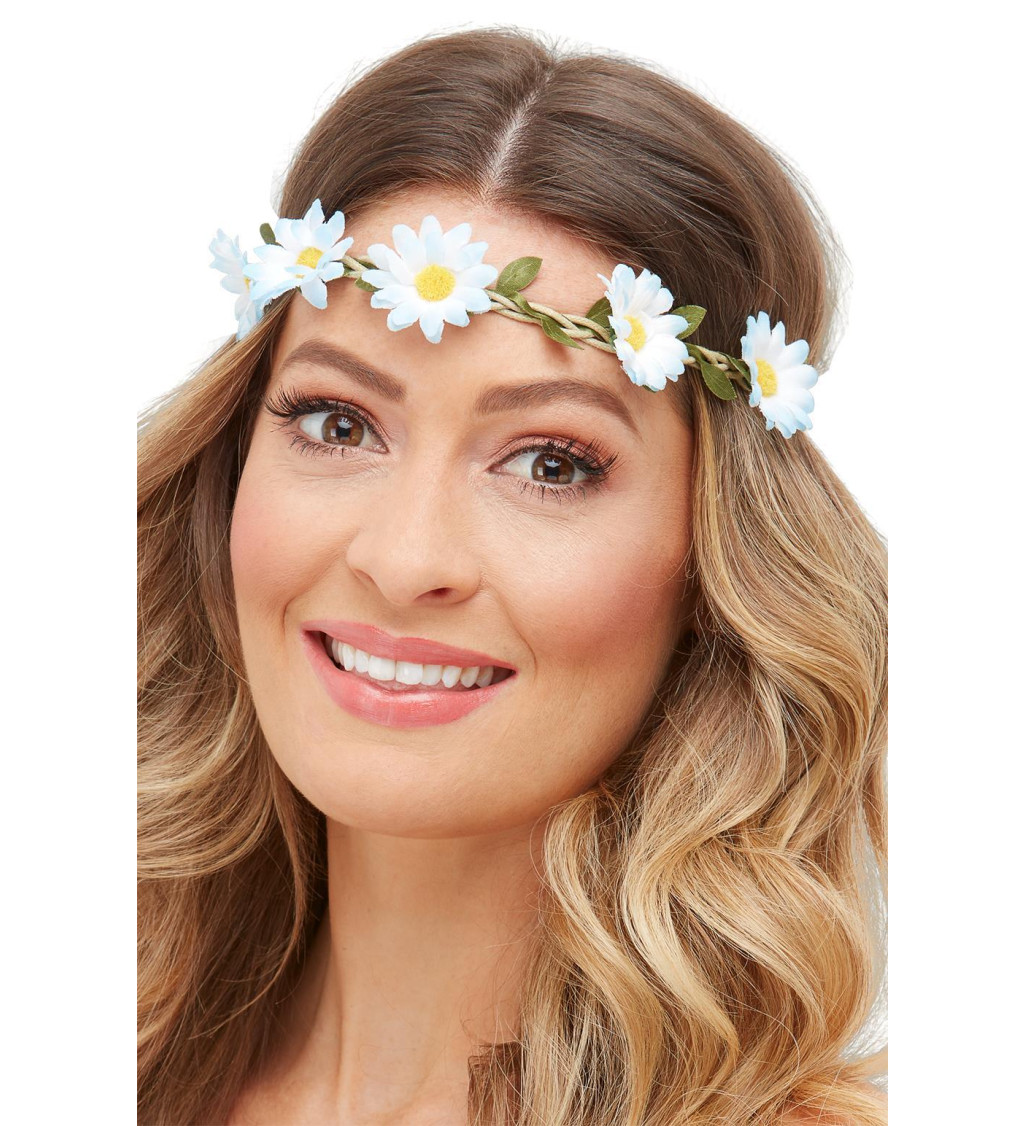 Hippie čelenka s kvetmi