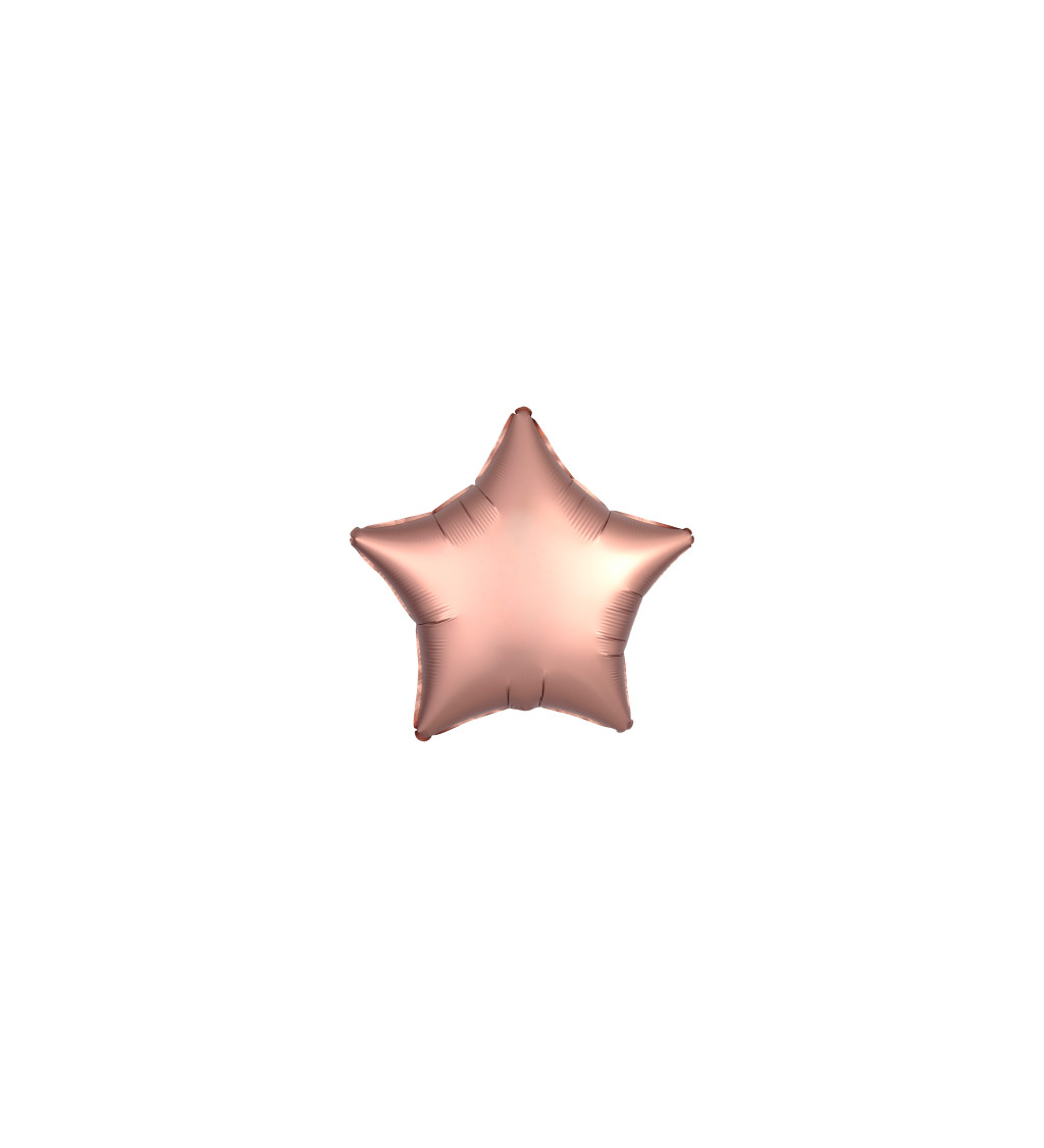 Fóliový balónik - hviezda, rose gold