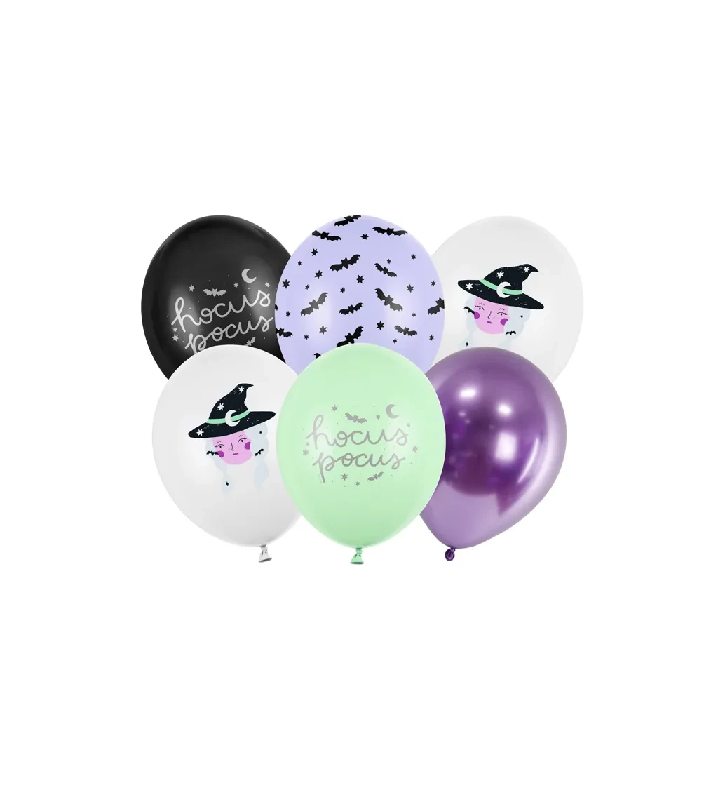 Latexová sada strong pastelová Hocus pocus 30 cm 6 ks