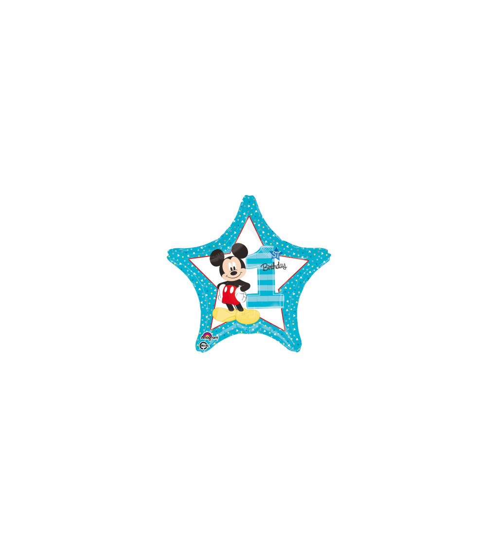 Mickey balón na 1. narodeniny