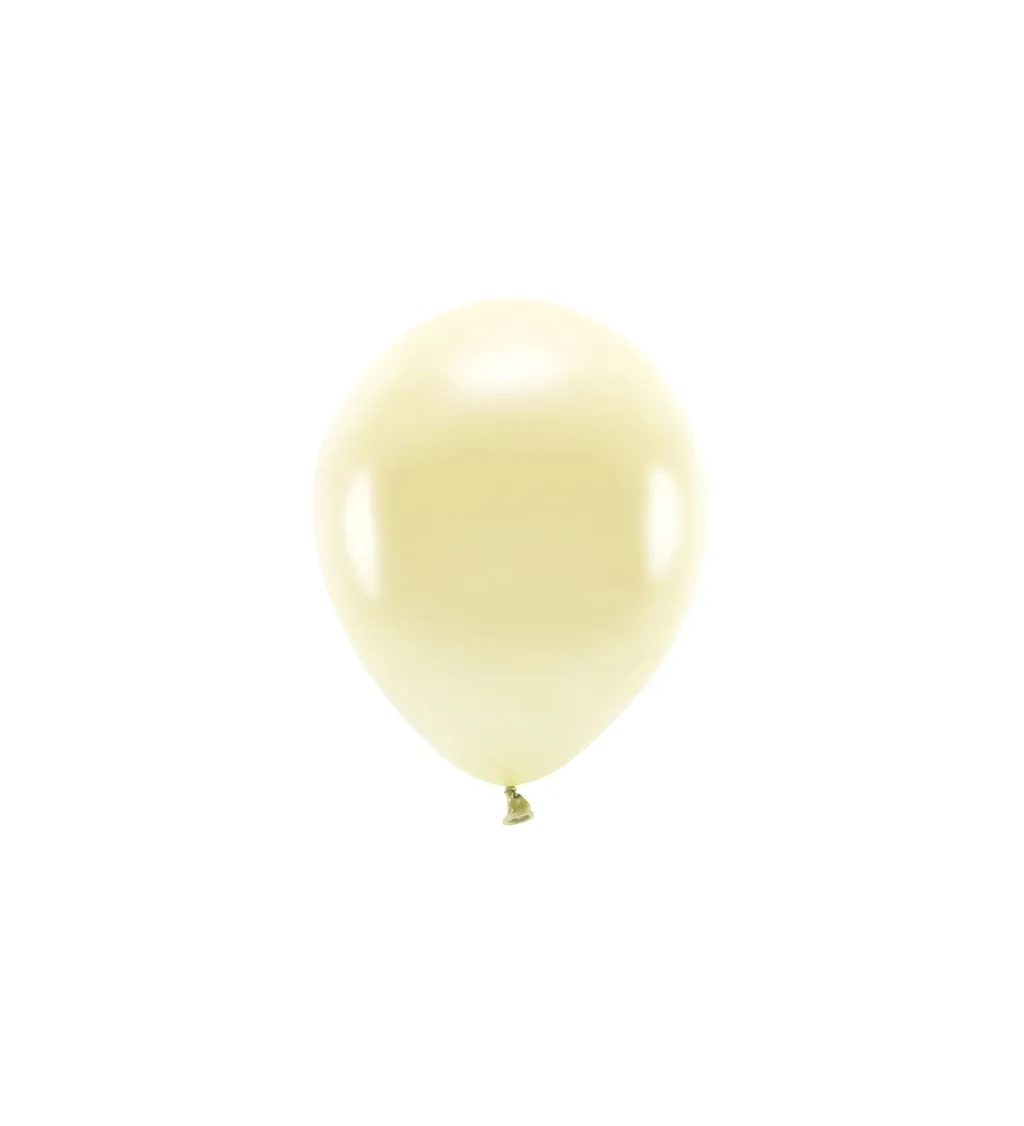 Latexové balóniky eco metalické žlté 30 cm 10 ks