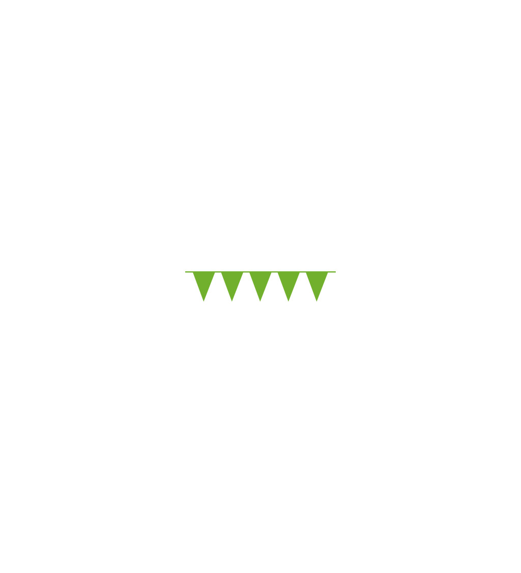 Girlanda - zelené kiwi