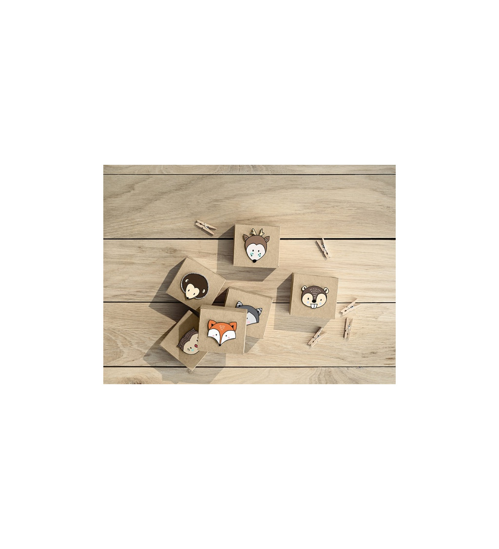 Papierová krabička so zvieratkami