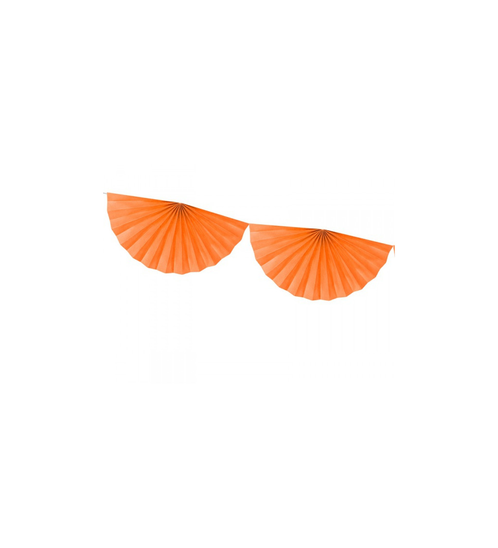 Girlanda oranžová papierová
