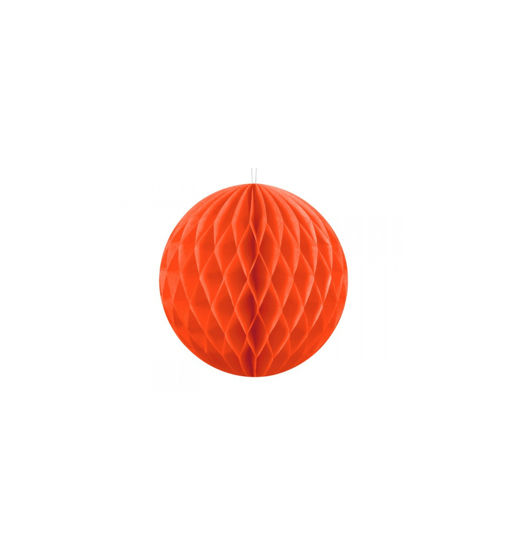 Dekoratívna guľa oranžová 20 cm