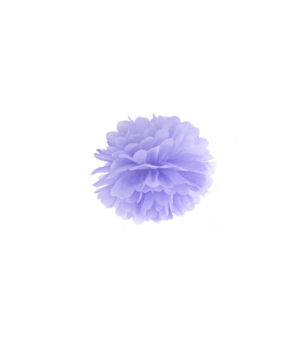Hodvábná dekoratívna guľa vo fialovej farbe