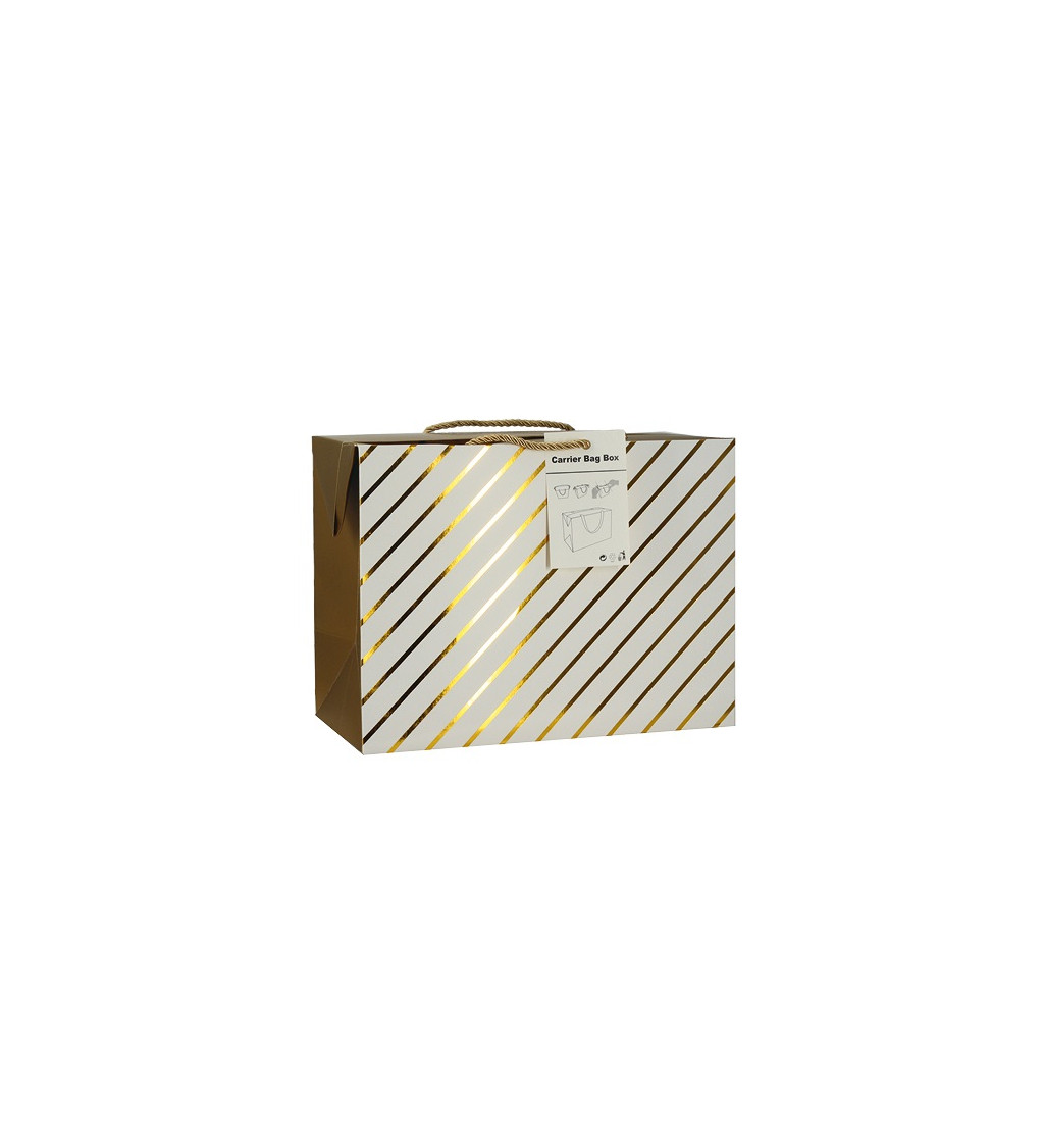 Darčeková taška - prúžky, box