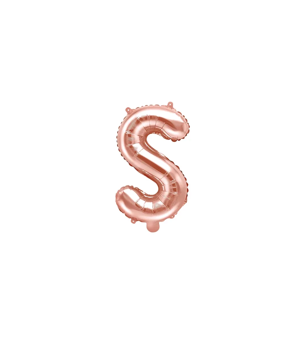 Fóliový balónik rosegold S