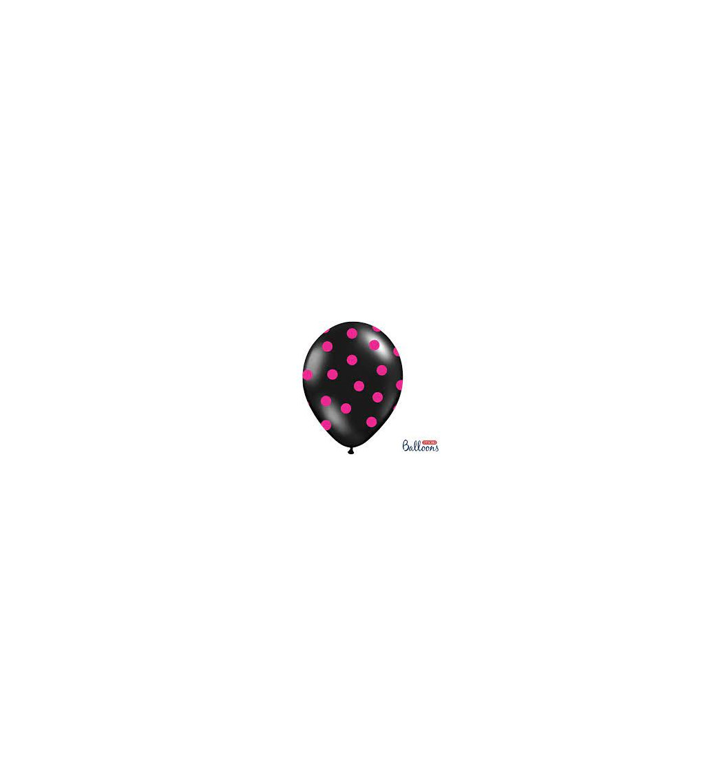 Latexové balóniky strong pastelové ružové bodky 30 cm 6 ks