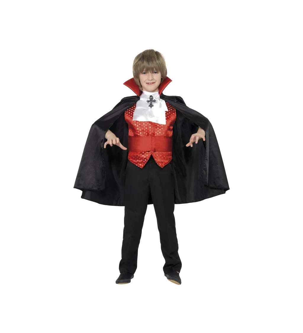 Detský kostým na Halloween gróf Dracula