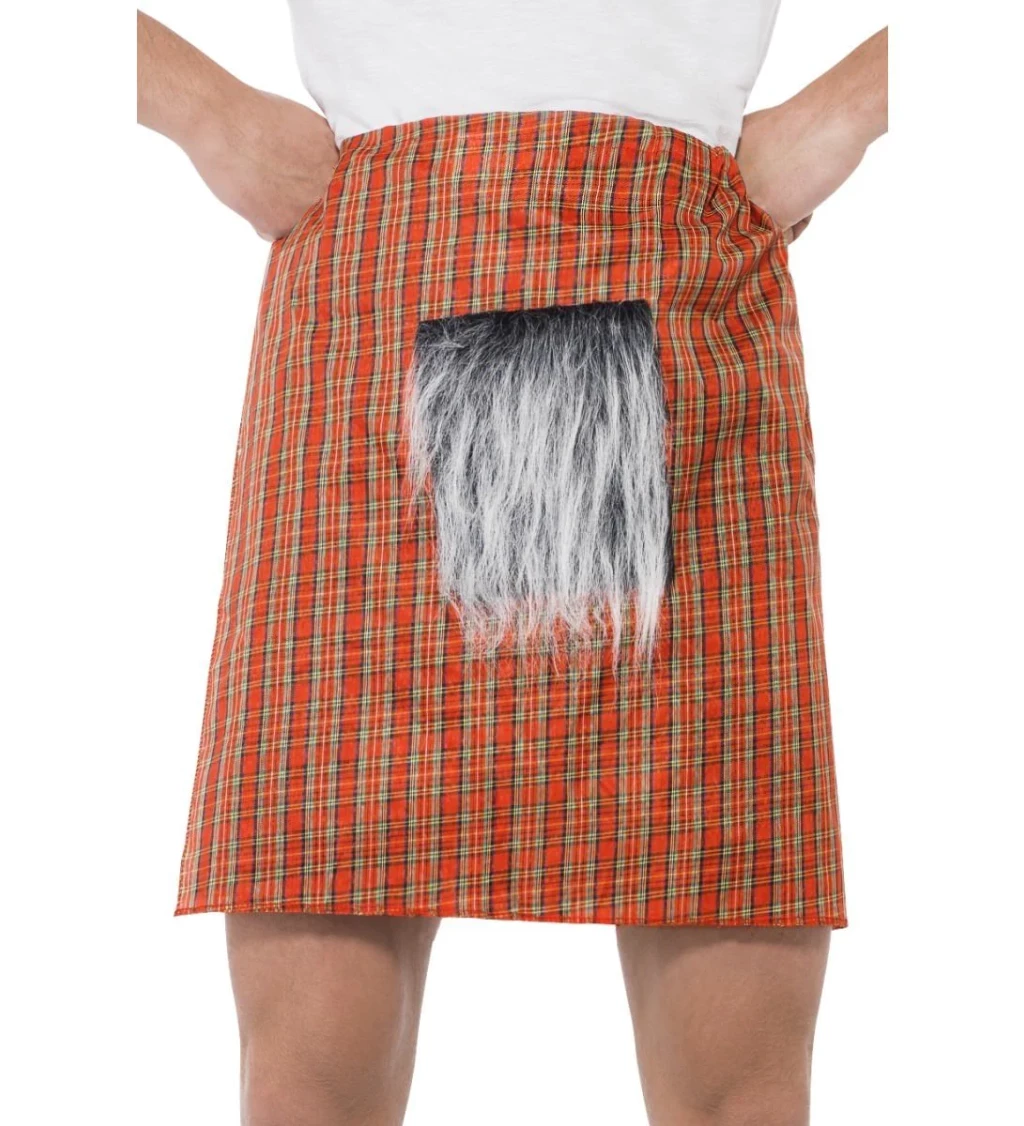 Károvaný kilt - červený