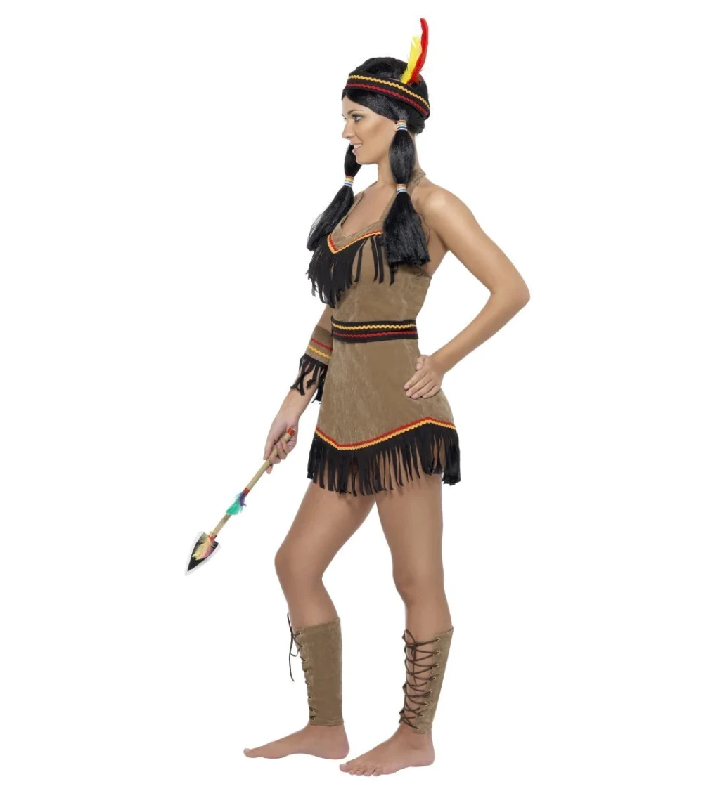 Dámsky kostým - Indian - hnedé