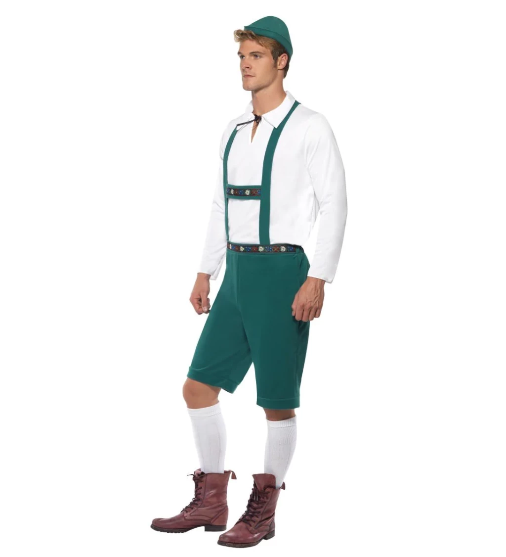 Pánsky kostým - Oktoberfest - zelená